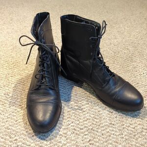 Ariat Scout Paddock English Riding Boots Womens 10B Black Leather Lace Up